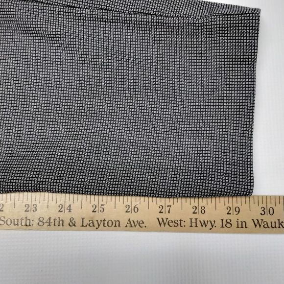 Trouser Pant Mario Serrani Italy  Black Tweed Zip Front Sz 6 Office Career - Picture 10 of 10